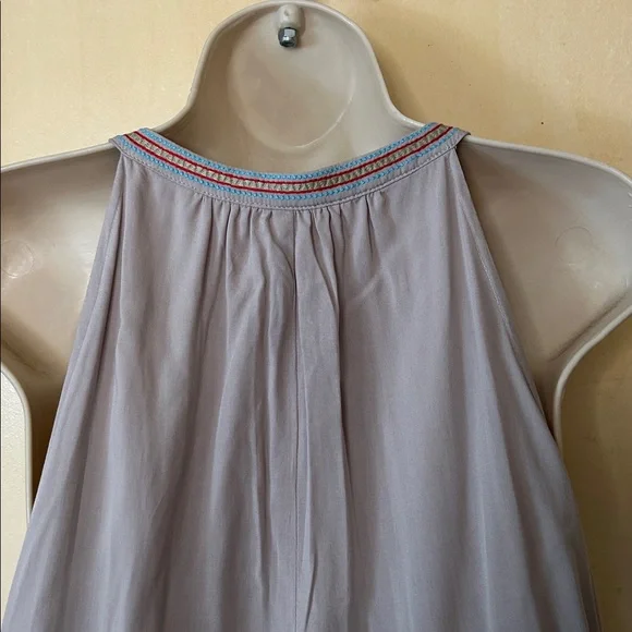 ANDREE BY UNIT Gray Dress with Multicolor Embroidery one size - Picture 8 of 10